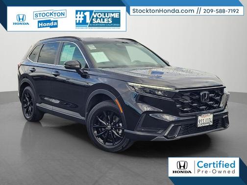 Crystal Black Pearl 2025 Honda CR-V Hybrid Sport-L