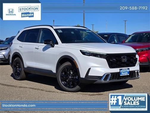 Platinum White Pearl 2026 Honda CR-V Hybrid Sport Touring
