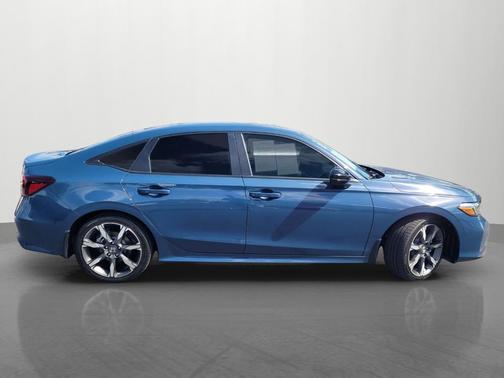 Blue 2025 Honda Civic Hybrid
