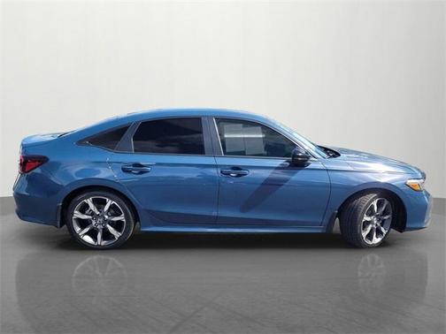 Blue 2025 Honda Civic Hybrid