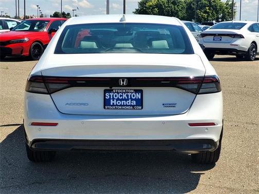 Platinum White Pearl 2026 Honda Accord Hybrid Touring