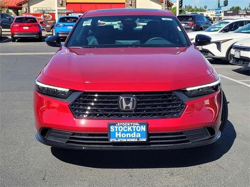 Radiant Red Metallic 2026 Honda Accord Hybrid Sport-L