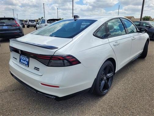 Platinum White Pearl 2026 Honda Accord Hybrid Sport-L