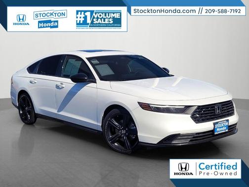 Crystal Black Pearl 2025 Honda Accord Hybrid Sport-L