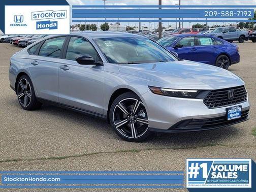 Solar Silver Metallic 2026 Honda Accord Hybrid Sport
