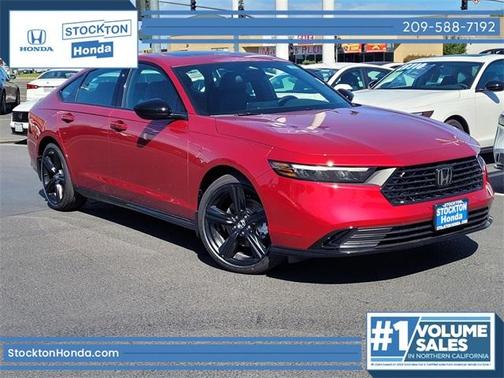 Radiant Red Metallic 2026 Honda Accord Hybrid Sport-L