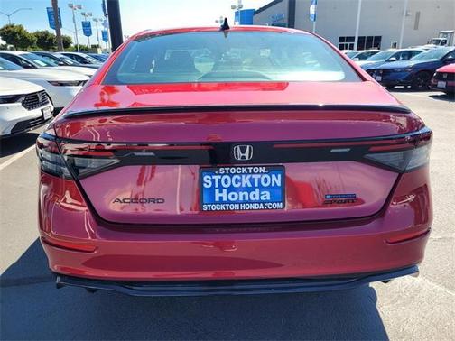 Radiant Red Metallic 2026 Honda Accord Hybrid Sport-L