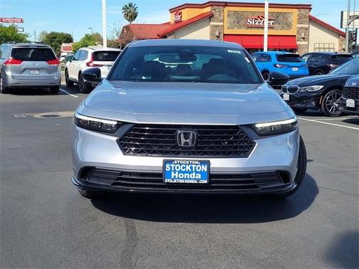 Solar Silver Metallic 2026 Honda Accord Hybrid Sport-L