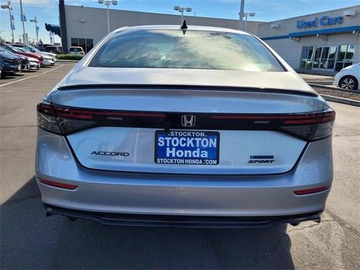 Solar Silver Metallic 2026 Honda Accord Hybrid Sport-L