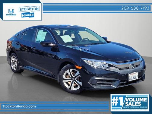 Crystal Black Pearl 2017 Honda Civic LX
