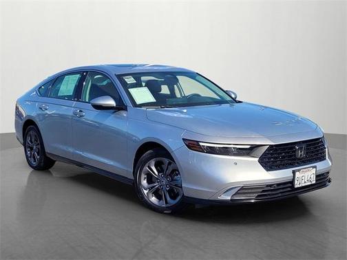 Solar Silver Metallic 2025 Honda Accord Hybrid EX-L