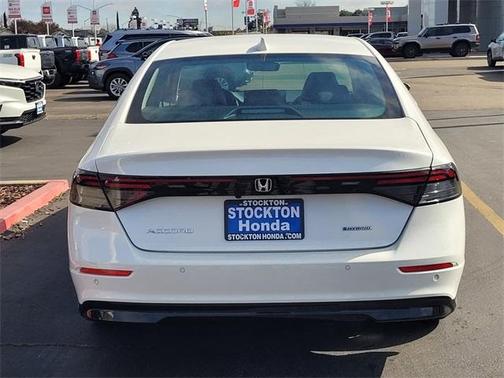 Platinum White Pearl 2026 Honda Accord Hybrid EX-L