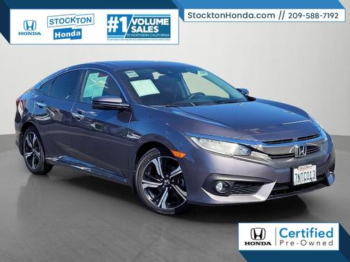 Modern Steel Metallic 2016 Honda Civic Touring