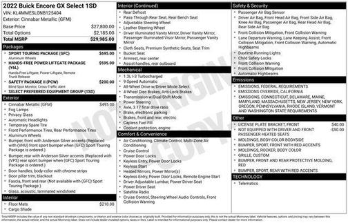 2022 Buick Encore GX Select