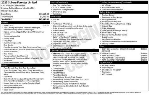 2025 Subaru Forester Limited