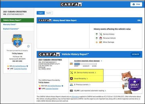 2021 Subaru Crosstrek Base