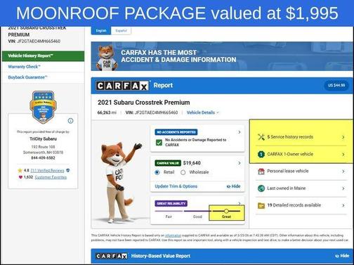 Crystal White Pearl 2021 Subaru Crosstrek Premium