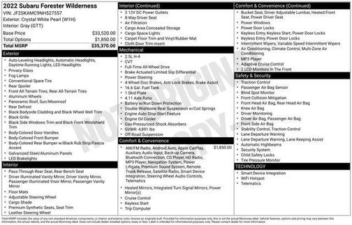 2022 Subaru Forester Wilderness