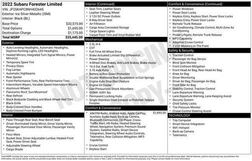 2022 Subaru Forester Limited