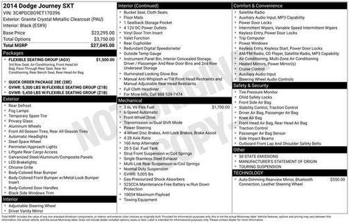 2014 Dodge Journey SXT