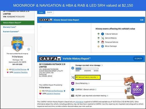 2019 Subaru Outback 2.5i Limited