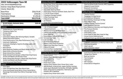 2023 Volkswagen Taos 1.5T SE