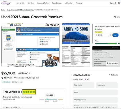 2021 Subaru Crosstrek Premium
