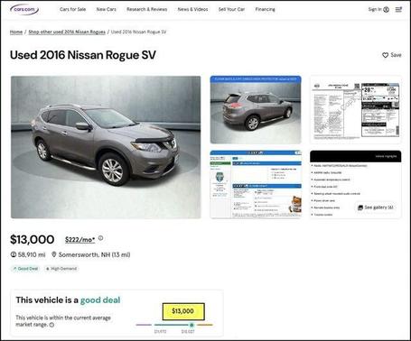 2016 Nissan Rogue SV