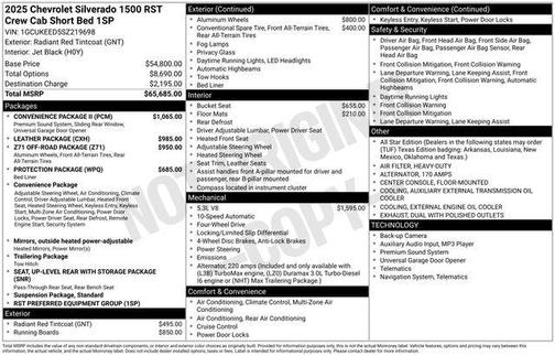 2025 Chevrolet Silverado 1500 RST
