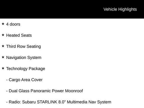 2022 Subaru Ascent Limited 7-Passenger