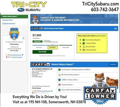 2014 Subaru Impreza 2.0i