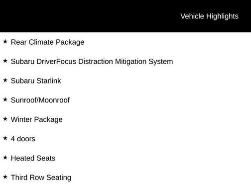 2023 Subaru Ascent Onyx Edition Limited