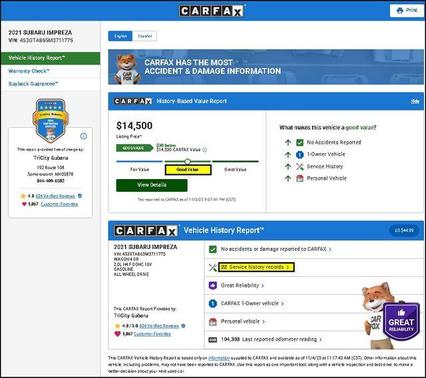 2021 Subaru Impreza Base