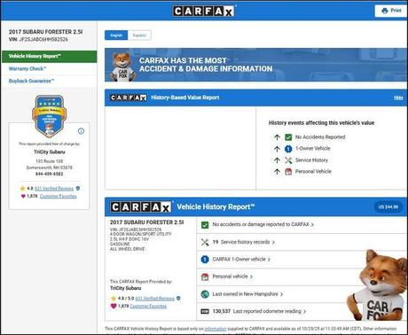 2017 Subaru Forester 2.5i