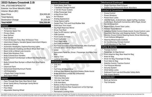 2023 Subaru Crosstrek Base