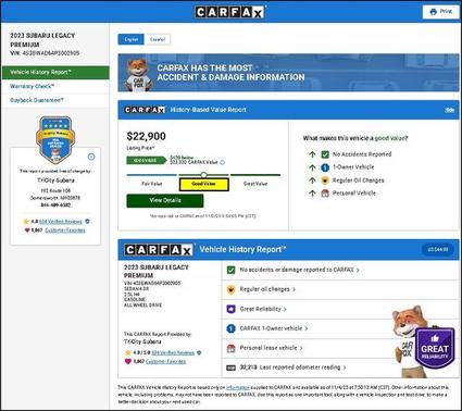 2023 Subaru Legacy Premium