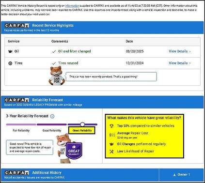 2023 Subaru Legacy Premium