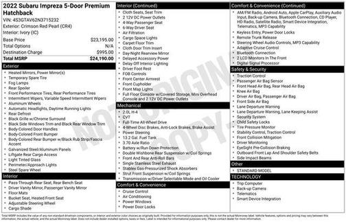 2022 Subaru Impreza Premium