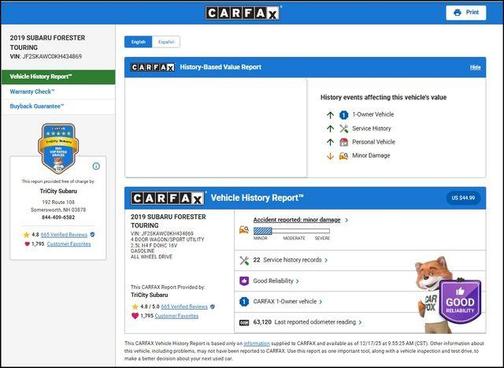 2019 Subaru Forester Touring