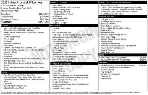 2025 Subaru Crosstrek Wilderness