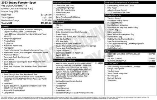 2023 Subaru Forester Sport