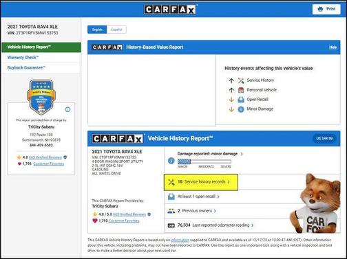 2021 Toyota RAV4 XLE