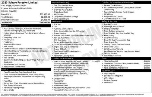 2023 Subaru Forester Limited