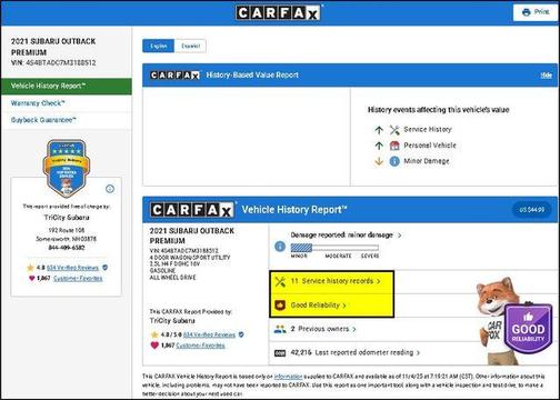 2021 Subaru Outback Premium