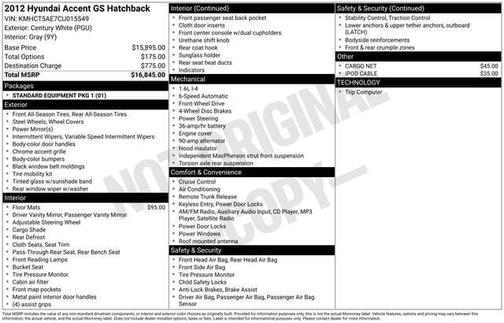 2012 Hyundai Accent GS