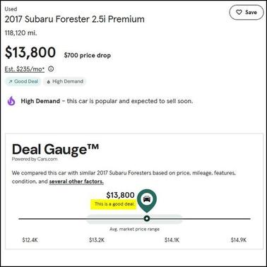 2017 Subaru Forester 2.5i Premium