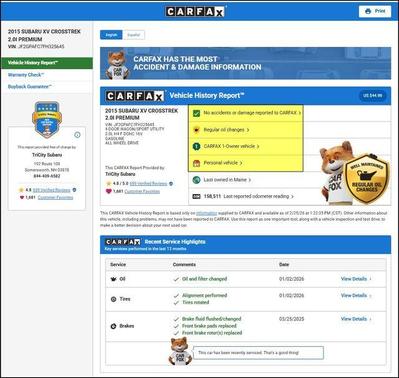 2015 Subaru XV Crosstrek 2.0i Premium
