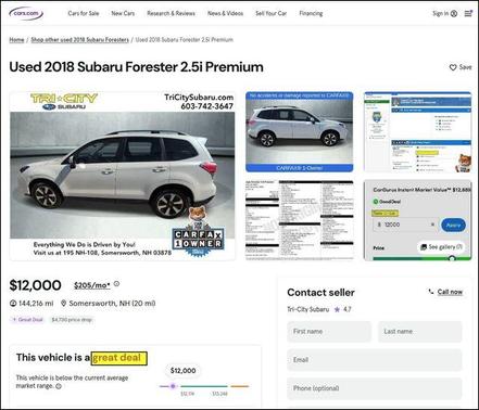 2018 Subaru Forester 2.5i Premium