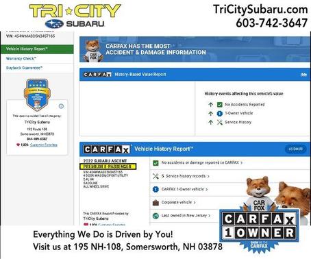 2022 Subaru Ascent Premium 8-Passenger