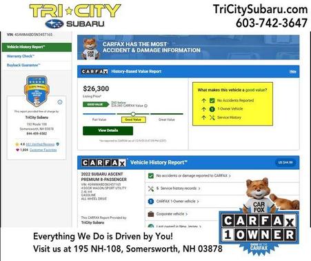 2022 Subaru Ascent Premium 8-Passenger
